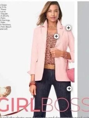 CAbi Light Pink Tailored Blazer